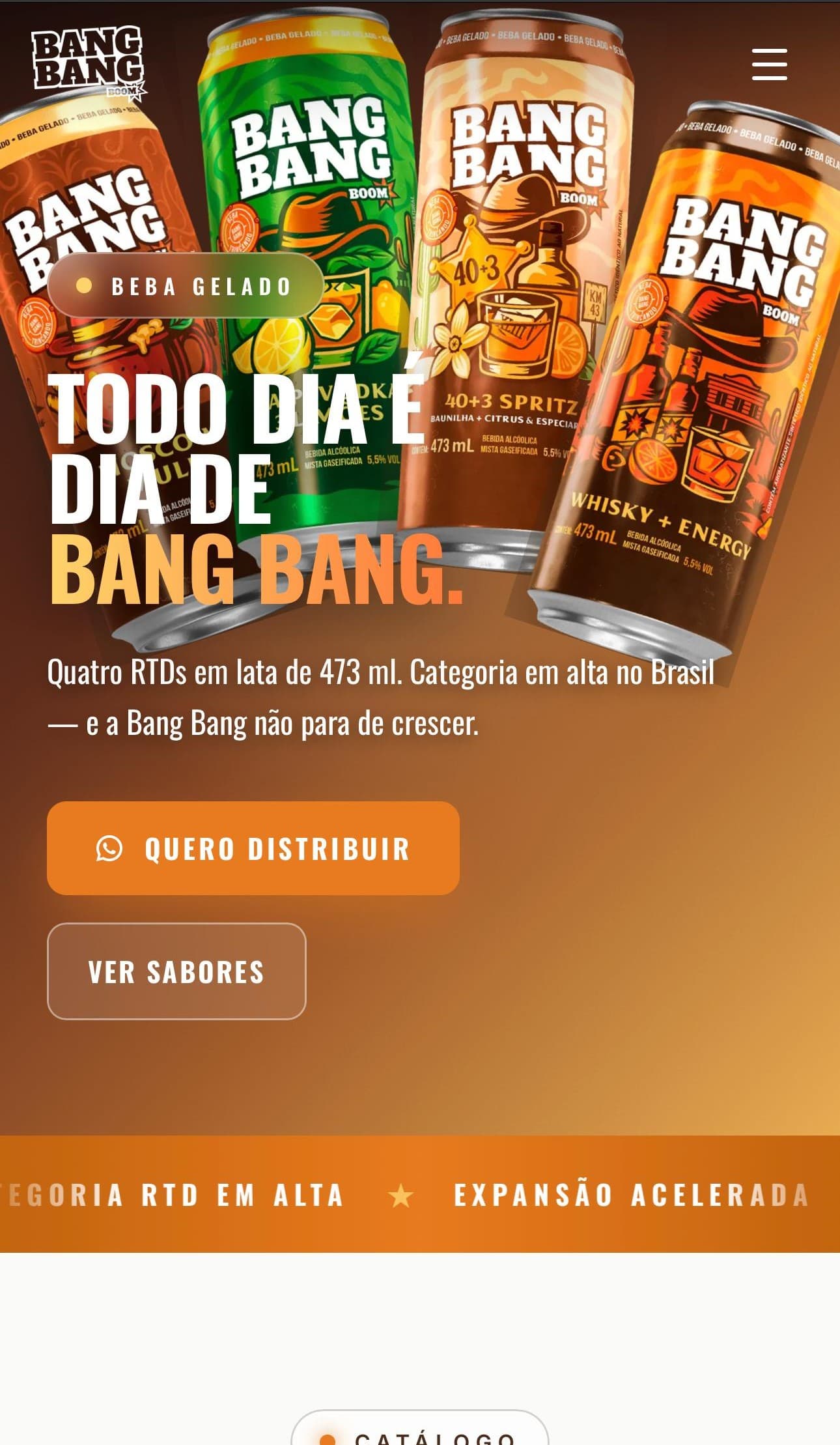 Hero do site Bang Bang em produção